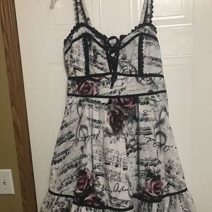 Hot Topic Floral Music Dress